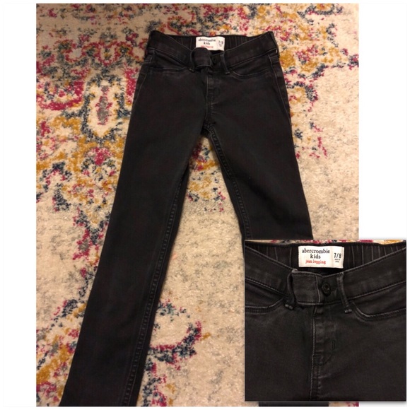 kids black jeggings